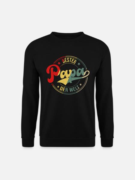 Bester Papa Der Welt - Unisex Pullover - Schwarz