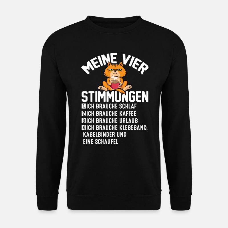 Meine Vier Stimmungen - Unisex Pullover - Schwarz