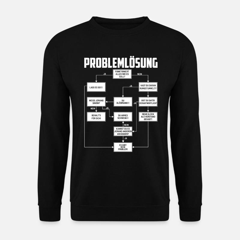 Problemlösung - Unisex Pullover - Schwarz