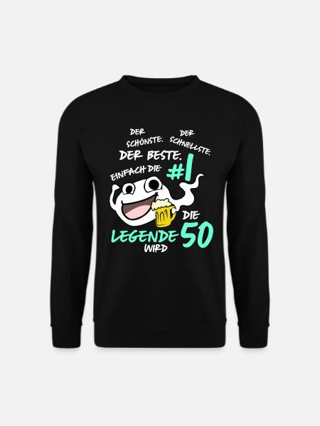 Die Legende Wird 50 Jahre - Unisex Pullover - Schwarz