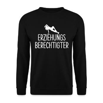 BDSM Gag Fetish Educational Gift - Unisex Pullover - Schwarz - Vorne - Alina (178cm) & Michal (187cm)