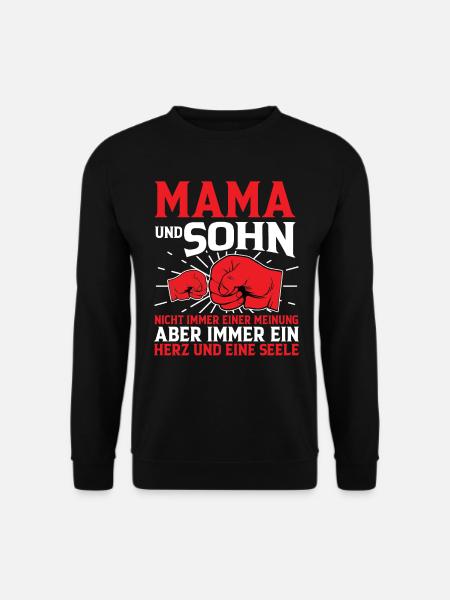 Mama Und Sohn - Unisex Pullover - Schwarz