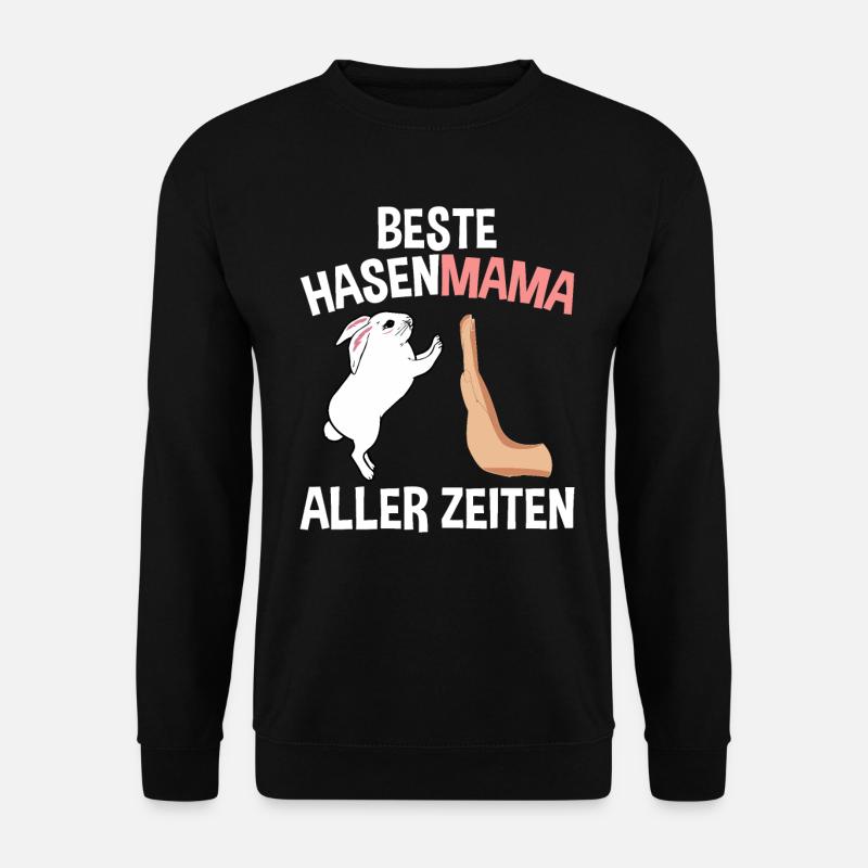 Beste Hasen Mama Aller Zeiten - Unisex Pullover - Schwarz