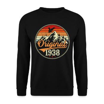 Original 1938 - Sweat-shirt Unisexe - noir - Devant - Alina (178cm) & Michal (187cm)