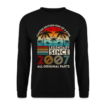 Legendary since 2007 all original parts - Unisex Sweatshirt - black - Front - Alina (178cm) & Michal (187cm)