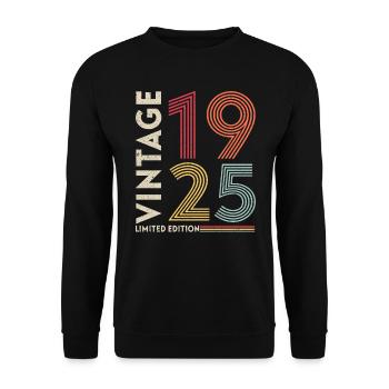 VINTAGE 1925 - Sweat-shirt Unisexe - noir - Devant - Alina (178cm) & Michal (187cm)