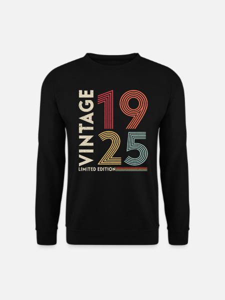 JAHRGANG 1925 - Unisex Pullover - Schwarz