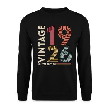 Legendary since 1926 - Unisex Sweatshirt - black - Front - Alina (178cm) & Michal (187cm)