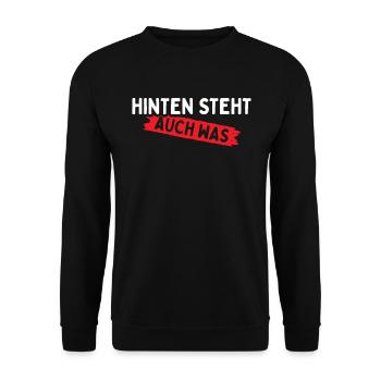 Hinten Steht Auch Was - Unisex Pullover - Schwarz - Vorne - Alina (178cm) & Michal (187cm)