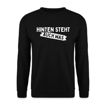 Hinten Steht Auch Was - Unisex Pullover - Schwarz - Vorne - Alina (178cm) & Michal (187cm)