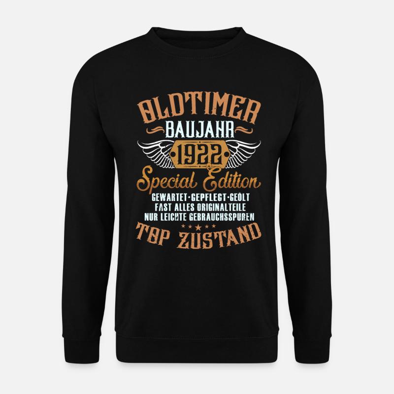Oldtimer Baujahr 1922 - Unisex Pullover - Schwarz