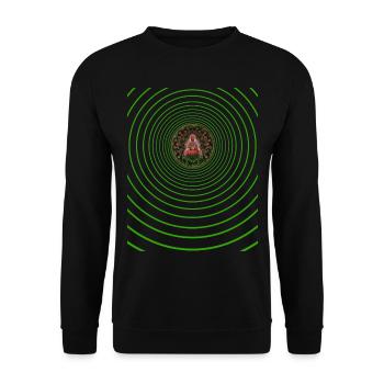 Buddha Energy - Unisex Sweatshirt - black - Front - Alina (178cm) & Michal (187cm)