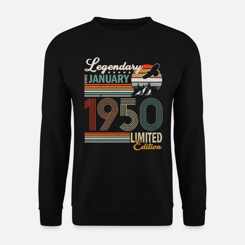 Januar 1950 - Unisex Pullover - Schwarz