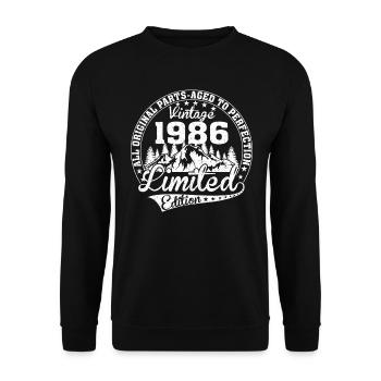Les meilleures femmes sont nées en 1986 - Sweat-shirt Unisexe - noir - Devant - Alina (178cm) & Michal (187cm)