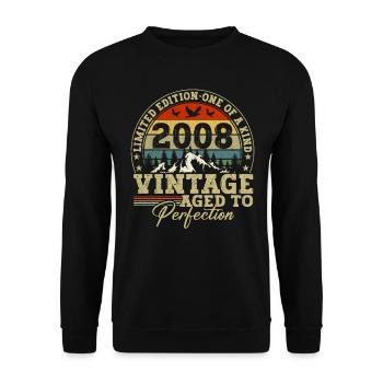 Limited Edition 2008 - Unisex Sweatshirt - black - Front - Alina (178cm) & Michal (187cm)