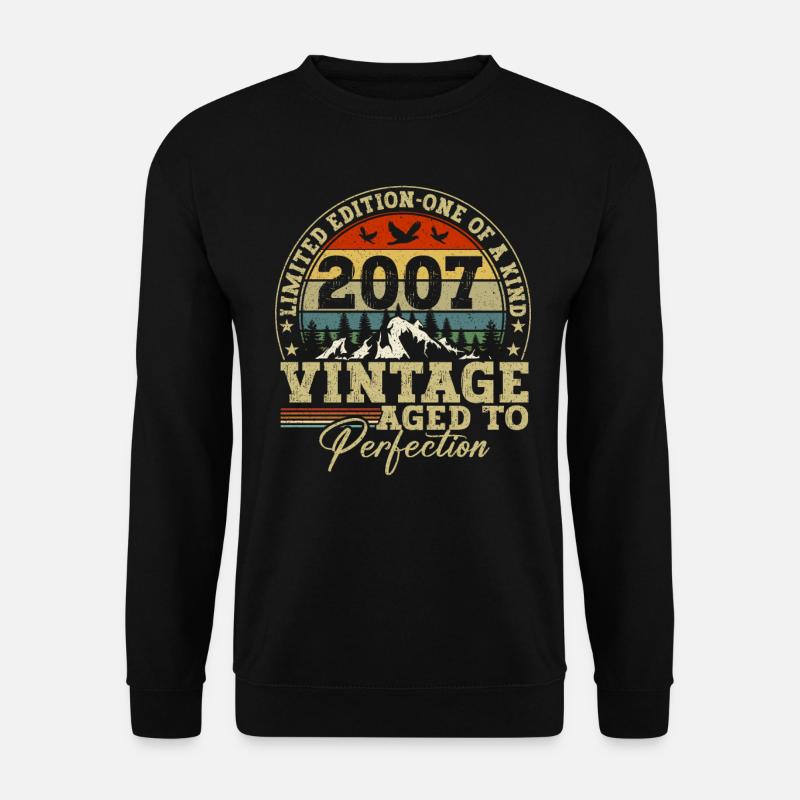 Ich bin Baujahr 2007 - Unisex Pullover - Schwarz