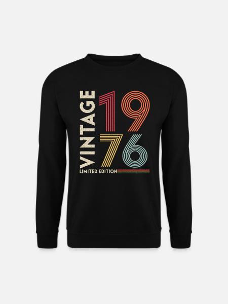 original since 1976 simply the best 40th birthday - Unisex Pullover - Schwarz
