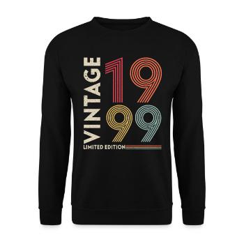 legendary since 1999 - Unisex Sweatshirt - black - Front - Alina (178cm) & Michal (187cm)