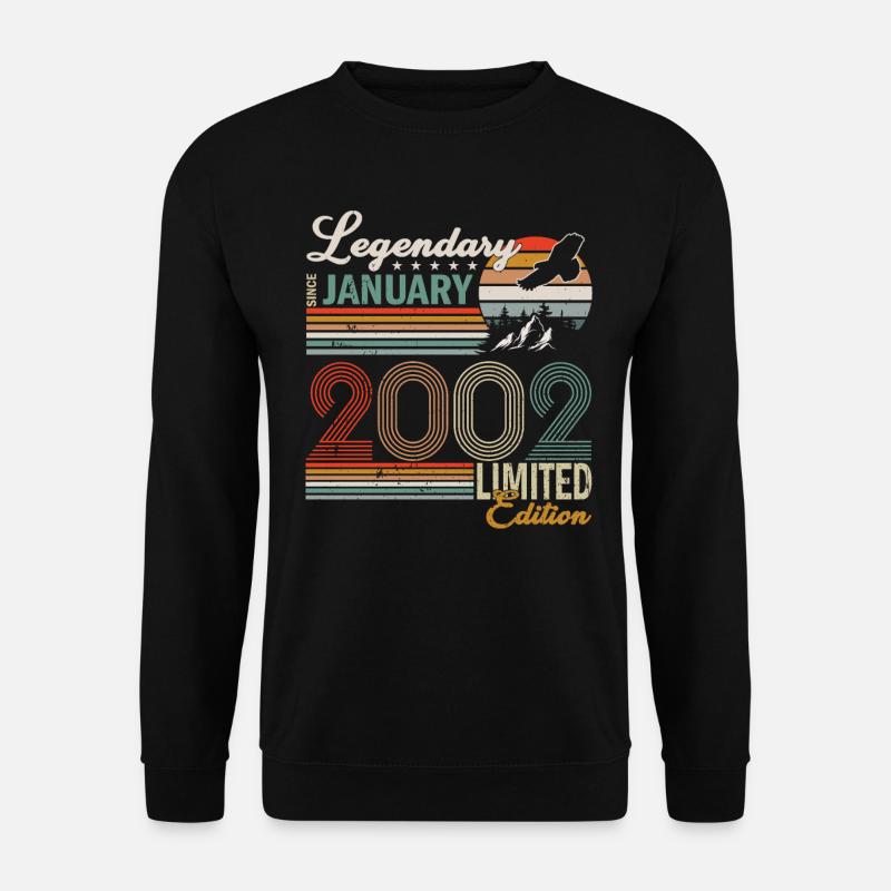 January 2002 born - Unisex Sweatshirt - black