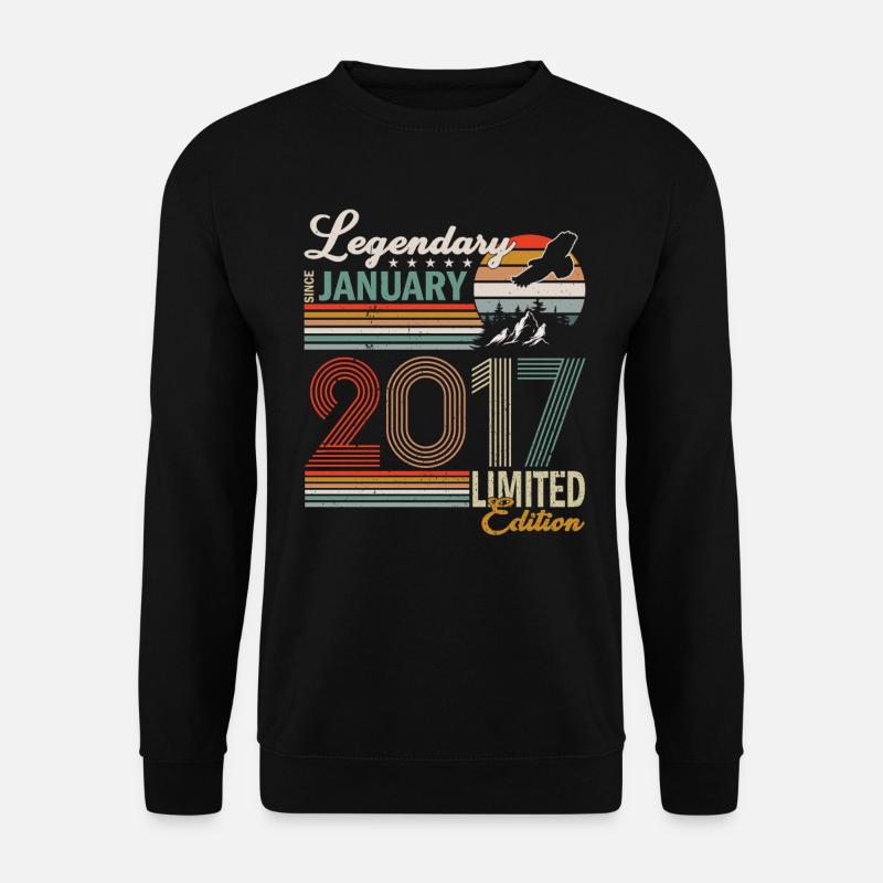 Legendary since January 2017 - Unisex Sweatshirt - black