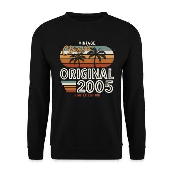 18ème Anniversaire Homme Millésime 2005 Millésime - Sweat-shirt Unisexe - noir - Devant - Alina (178cm) & Michal (187cm)