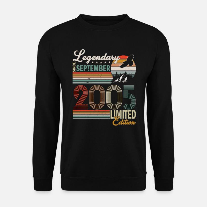 Awesome since september 2005 - Unisex Sweatshirt - black