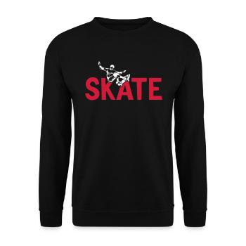 Skateboard skating skate boys skate - Unisex Sweatshirt - black - Front - Alina (178cm) & Michal (187cm)