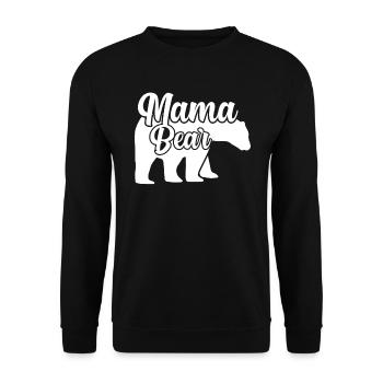 Mama Bear - Sweat-shirt Unisexe - noir - Devant - Alina (178cm) & Michal (187cm)
