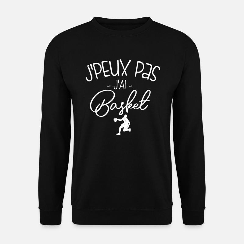 Pas Dispo, Basket Oblige - Sweat-shirt Unisexe - noir