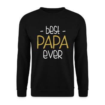 Meilleur père de tous les temps - Sweat-shirt Unisexe - noir - Devant - Alina (178cm) & Michal (187cm)
