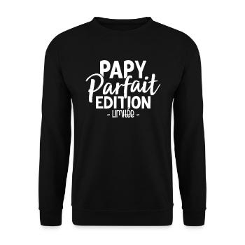 Papy Parfait Édition Limitée - Sweat-shirt Unisexe - noir - Devant - Alina (178cm) & Michal (187cm)