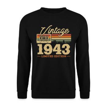 Anniversary 1943 Limited Edition - Unisex Sweatshirt - black - Front - Alina (178cm) & Michal (187cm)