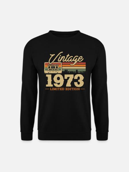 Vintage Jubiläum 1973 - Limitierte Auflage - Unisex Pullover - Schwarz