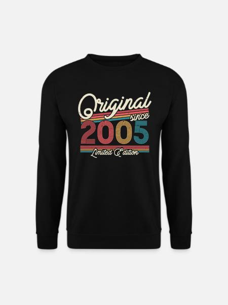 Cadeau d’anniversaire vintage et rétro 2005 - Sweat-shirt Unisexe - noir