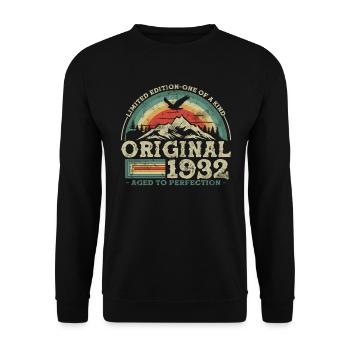 Original since 1932 Limited Edition - Unisex Sweatshirt - black - Front - Alina (178cm) & Michal (187cm)