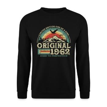 Original since 1962 - Limited Edition - Unisex Sweatshirt - black - Front - Alina (178cm) & Michal (187cm)