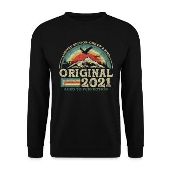 Original since 2021 - Limited Edition - Unisex Sweatshirt - black - Front - Alina (178cm) & Michal (187cm)