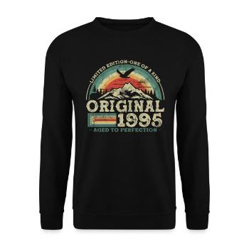 Original depuis 1995 Édition Limitée - Sweat-shirt Unisexe - noir - Devant - Alina (178cm) & Michal (187cm)