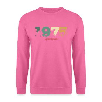 Vintage Geburtstagsgeschenk Wald 1975 - Unisex Pullover - Pink - Vorne