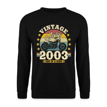 Cadeau d'anniversaire - Juillet 2003 - Sweat-shirt Unisexe - noir - Devant - Alina (178cm) & Michal (187cm)