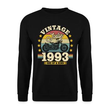 Birthday Gift - July 1993 - Unisex Sweatshirt - black - Front - Alina (178cm) & Michal (187cm)