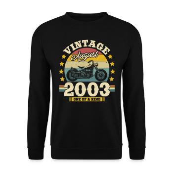 Birthday Gift August 2003 - Unisex Sweatshirt - black - Front - Alina (178cm) & Michal (187cm)