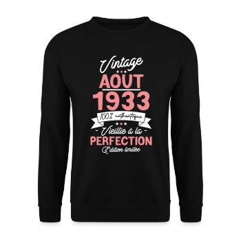 Surprise Août 1933 - Sweat-shirt Unisexe - noir - Devant - Alina (178cm) & Michal (187cm)