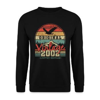 Birthday Gift 2002 21 years - Unisex Sweatshirt - black - Front - Alina (178cm) & Michal (187cm)