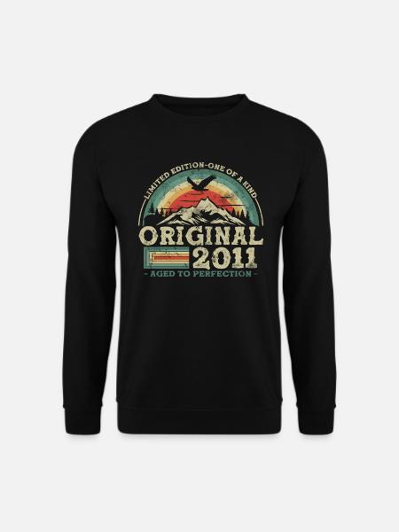 Cadeau Anniversaire 2011 - Sweat-shirt Unisexe - noir