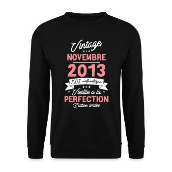 Birthday Gift November 2013 - Unisex Sweatshirt - black - Front - Alina (178cm) & Michal (187cm)