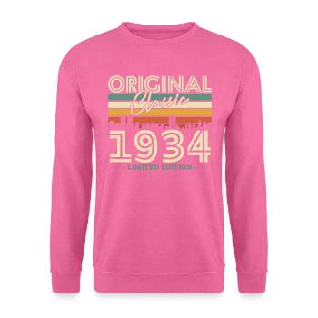 Original Klassiker 1934 - 90 Jahre - Unisex Pullover - Pink - Vorne