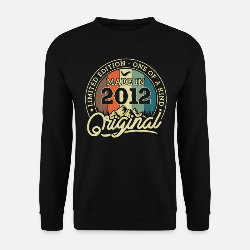 Vintage Geburtstag 11/12 Jahre - Unisex Pullover - Schwarz