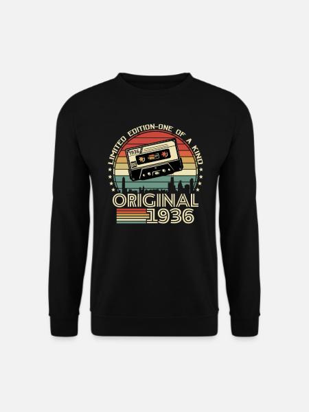 Cadeau Millésime 1936 - Sweat-shirt Unisexe - noir