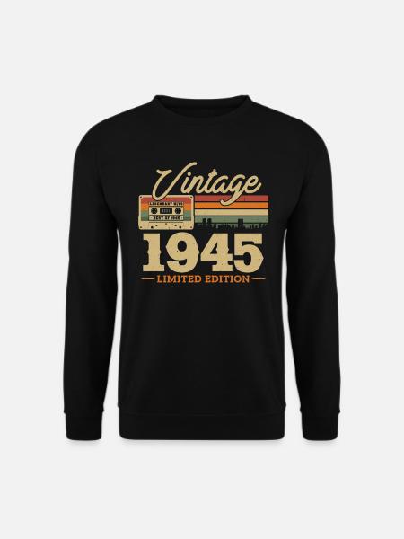 1945 Anniversary - 78/79 years - Unisex Sweatshirt - black